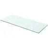 vidaXL Panneau pour étagère Verre transparent 60 x 20 cm