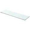 vidaXL Panneau pour étagère Verre transparent 70 x 20 cm