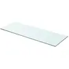 vidaXL Panneau pour étagère Verre transparent 70 x 25 cm