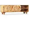 vidaXL Meuble TV Bois massif de manguier 118 x 35 x 40 cm