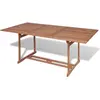 vidaXL Table de jardin 180x90x75 cm Bois de teck solide