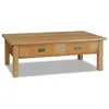 vidaXL Table basse teck massif 100x60x35 cm