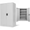 vidaXL Armoire de bureau 90x40x140 cm Acier Gris