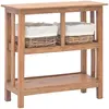 vidaXL Table console Bois de récupération massif 69 x 28 x 70 cm