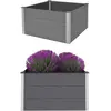 vidaXL Lit surélevé de jardin WPC 100x100x54 cm Gris