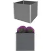 vidaXL Lit surélevé de jardin WPC 100x100x91 cm Gris