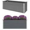 vidaXL Lit surélevé de jardin WPC 150x50x54 cm Gris