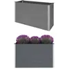 vidaXL Lit surélevé de jardin WPC 150x50x91 cm Gris