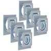 vidaXL Anneau d'arrimage pour remorque 6 pcs Acier galvanisé 2000 kg