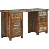 vidaXL Bureau sur pieds Bois de récupération massif 140 x 50 x 77 cm