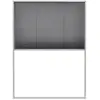 vidaXL Moustiquaire plissée pour fenêtre Aluminium 60 x 80 cm