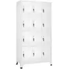 vidaXL Armoire à casier avec 12 compartiments 90x45x180 cm
