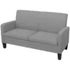 vidaXL Canapé à 2 places 135 x 65 x 76 cm Gris clair