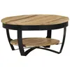 vidaXL Table basse Bois massif de manguier brut 65x32 cm