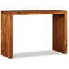 Table console Bois massif avec finition miel 110x40x76 cm Vidaxl Brun