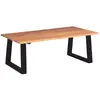 vidaXL Table basse Bois d'acacia massif 110 x 60 x 40 cm