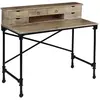 vidaXL Bureau Bois de manguier massif et acier 110 x 50 x 96 cm