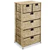 vidaXL Unité de rangement avec 6 paniers 47x37x100 cm Jacinthe d'eau