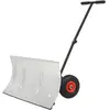 vidaXL Chasse-neige manuel avec roues 100 x 44 cm