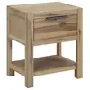 vidaXL Table de chevet avec tiroir 40x30x48 cm Bois d'acacia solide