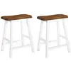 vidaXL Tabourets de bar lot de 2 bois massif