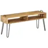 vidaXL Meuble TV Bois de manguier massif 110 x 35 x 45 cm