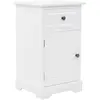 vidaXL Table de chevet MDF et bois de pin 35x32x59 cm
