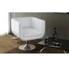 vidaXL Tabouret de bar Blanc Similicuir