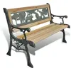 vidaXL Banc de jardin pour enfants 84 cm Bois