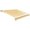 vidaXL Tissu d'auvent Jaune tournesol/blanc 6 x 3 m (cadre non inclus)