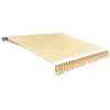 vidaXL Tissu d'auvent Jaune tournesol/blanc 3x2,5 m (cadre non inclus)