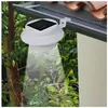 vidaXL Lampes solaires 6 pcs pour clôture gouttière Blanc
