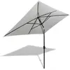 vidaXL Parasol 200 x 300 cm Blanc sable Rectangulaire