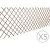 vidaXL Clôture en treillis de saule 5 pcs 180x90 cm