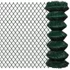 vidaXL Clôture à mailles losangées Acier 1x15 m Vert
