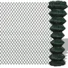 vidaXL Clôture à mailles losangées Acier 1,5x25 m Vert