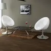 vidaXL Tabourets de bar 2 pcs blanc similicuir