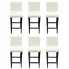 vidaXL Tabourets de bar lot de 6 blanc similicuir