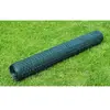 vidaXL Grillage à poule avec revêtement en PVC 25x0,75 m vert