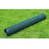vidaXL Grillage à poule avec revêtement en PVC 25x1 m vert