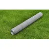 vidaXL Grillage pour volière Acier galvanisé 25 x 1 m Argenté