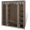 vidaXL Armoire avec compartiments et tiges 45 x 150 x 176 cm Marron