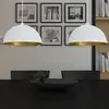 vidaXL Plafonnier 2 pcs Hauteur réglable Semi-sphérique Blanc