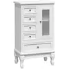 vidaXL Armoire avec 5 tiroirs et 2 étagères Blanc