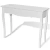 vidaXL Table de console et coiffeuse Blanc