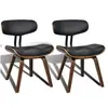 vidaXL Chaises à manger lot de 2 bois courbé et similicuir