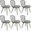 vidaXL Chaises à manger lot de 6 marron rotin naturel