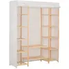 vidaXL Garde-robe Blanc 79 x 40 x 170 cm Tissu