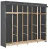 vidaXL Garde-robe Gris 200 x 40 x 170 cm Tissu