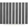 vidaXL Panneaux de clôture de remplacement 9 pcs WPC 170 cm Gris